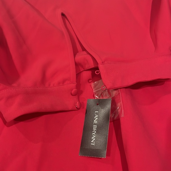 Lane Bryant keyhole neck blouse size 28 NEW - Picture 2 of 7
